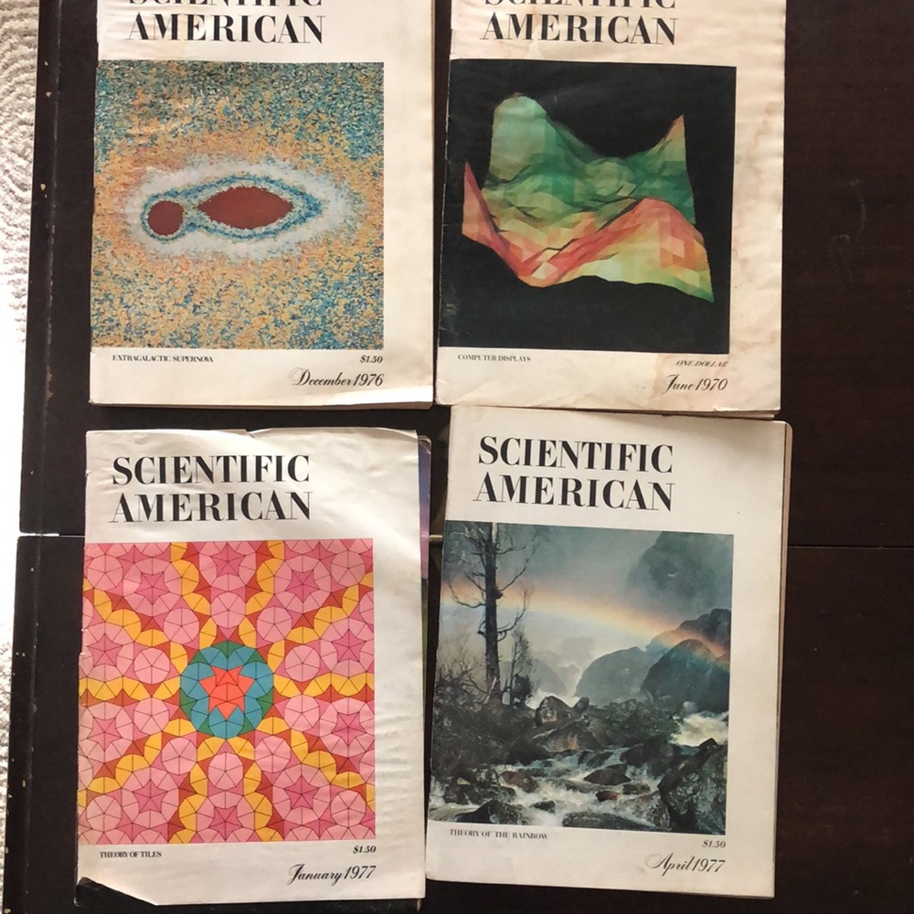 Vintage Scientific American Magazines four